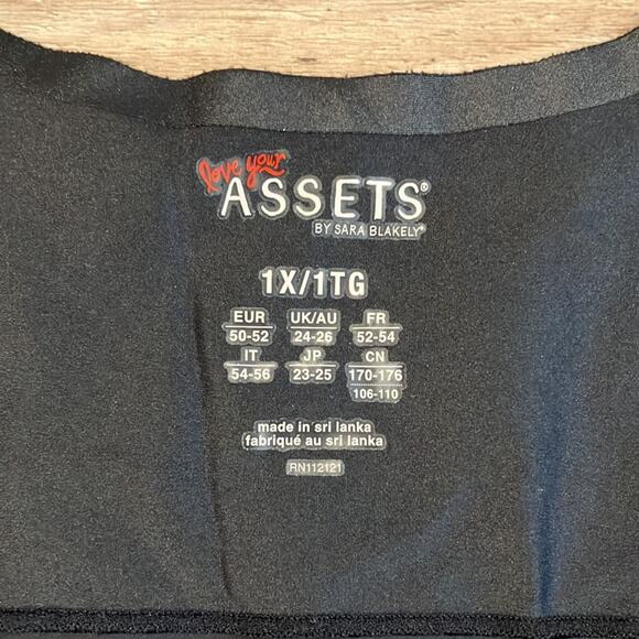 SPANX ASSETS Plus Size Black Open Bust Tummy Control Shapewear Dress 1X - Picture 3 of 9